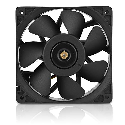 Bewinner DC 12V 5.0A 7500RPM 4 Pines Ventilador de Refrigeración para el Antminer S7 S9, Tecnología de Moldeo por Inyección,Alta Precisión Rodamientos de Bolas Dobles,Ventilador de Enfriamiento