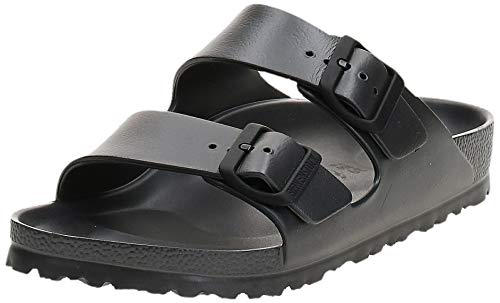 Birkenstock Arizona EVA, Sandalias de Punta Descubierta Mujer, Plateado (Metallic Anthracite Metallic Anthracite), 37 EU