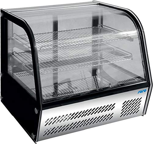 Bisel de vitrina de refrigeración. B 873 x T 580 x H 670 mm Negro