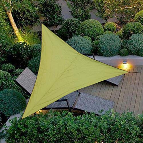 Bluelliant Toldo a Vela Exterior Triangular Camping De Playa Horizontal Impermeable Jardín Sombra Universal Terraza, Verde