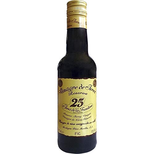 Bodegas Páez Morilla - Vinagre de Jerez Reserva- Vinagre de Vino Envejecido en Roble - Ideal para Tus Comidas - 375 Ml