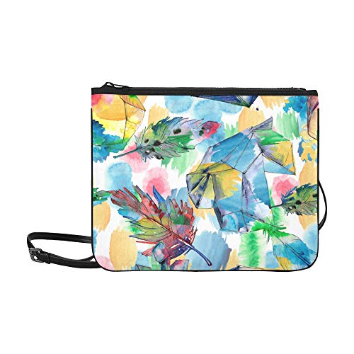 Bolso Mochila Hombro Arte Hermoso Colorido Vidriera Correa de hombro ajustable Bolso de mensajero Cuerpo cruzado para mujeres Niñas Damas Bolsos únicos Bolso bandolera Moda