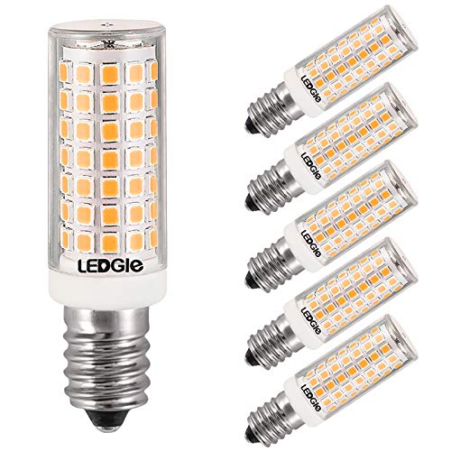 Bombillas LED E14, LEDGLE Lámpara LED de 8W Equivalente a Bombillas Halógena de 80W, Blanco Cálido 3000K, 88 LEDs 700lm, 360° Ángulo de Haz, No Regulable, 6 Unidades