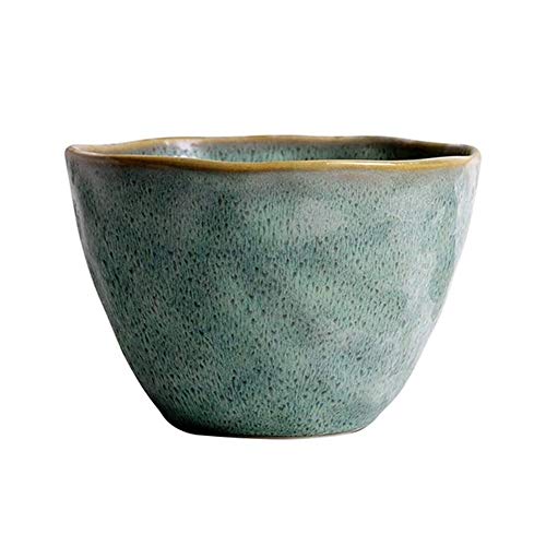 Bowls Tazón De Ramen Tazones de Consomé Tazón Tazón Tazón Elegante Vajilla De Porcelana Fina Fideos/Cereales/Ensalada/Sopa De 6,5 Pulgadas Presenta Calor Verde Oscuro Regalo Regalos