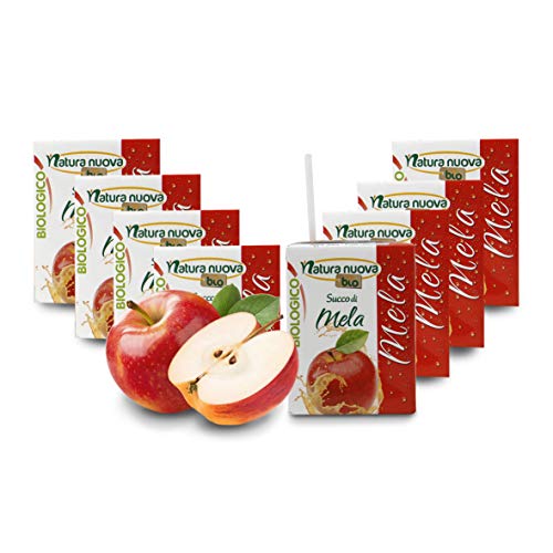 Carioni Food & Health Zumo de Manzana 100% Bio - 3 x 200 ml (Paquete de 8 Piezas)