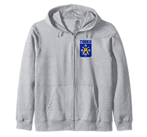 Coat Of Arms Of Turku Suomi Souvenir Republic Of Finland Sudadera con Capucha