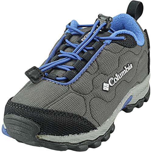 Columbia FIRECAMP SLEDDER 3 Zapatos multideporte impermeables para niños, Gris(Dark Grey, Royal), 31 EU