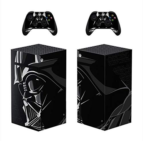 Dark Vador noir autocollant de peau de Film pour la Console de la série X de Xbox et 2 contrôleurs Xbox série X vinyle d'autocollant de peau