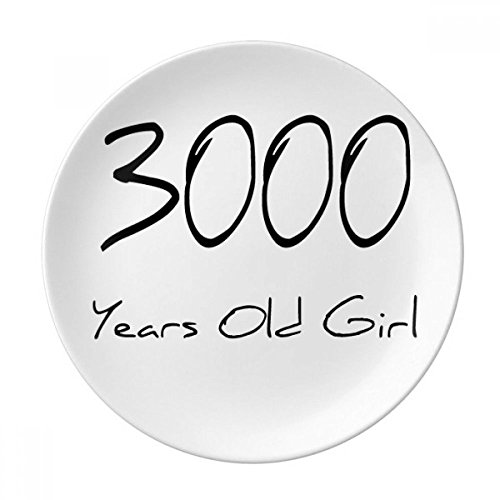 DIYthinker 3000 años de antigüedad Chica Edad Decorativo de Porcelana Placa de Postre de 8 Pulgadas del hogar del Regalo Cena 21cm de diámetro