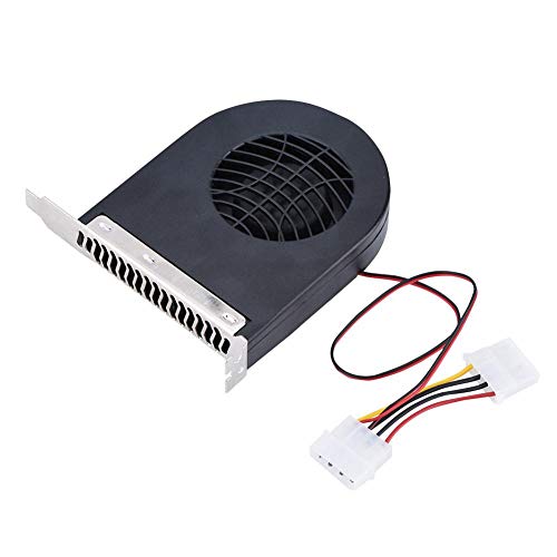 Dpofirs PCI Ventilador de Refrigeración para Chasis de Computadoras, Sistema de Enfriamieto para CPU, Doble Enchufe, Alto Flujo de Aire, 2500 RPM 28CFM 12V, Ventilador de Caja para CPU