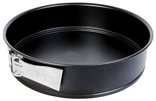 Dr. Oetker Molde Desmontable 1 Fondo plano26Cm, Acero con Revestimiento Antiadherente Especial, Color Negro. 1 ud 26Cm, Metal, 26 cm