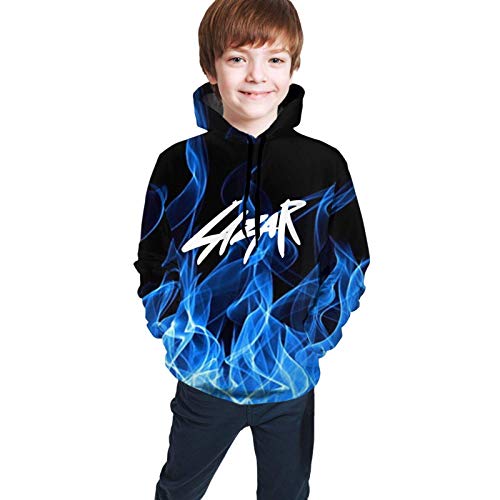 Dxlta Sudaderas con Capucha Niño udadera con Capucha para niños con Estampado 3D, Sudadera Informal para jóvenes, niños y niñas La-za-RB-eam- L