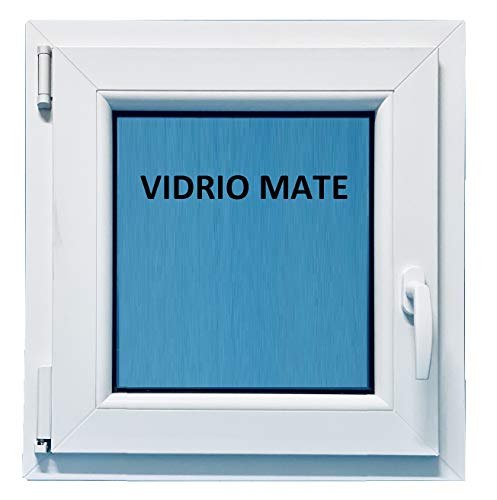 ECO-BLU V12M Ventana PVC 600x600 Izquierda Oscilobatiente Practicable Mate, Blanco, 600x600mm