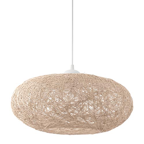 Eglo 93374 lámpara colgante, E27, Beige