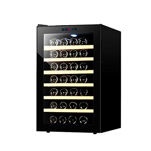 EVEN Enfriador/Enfriador de Vino termoeléctrico de 28 Botellas, Bodega de Vino Tinto y Blanco | FreeStanding Refrigerator, Refrigerador silencioso | Acero Inoxidable