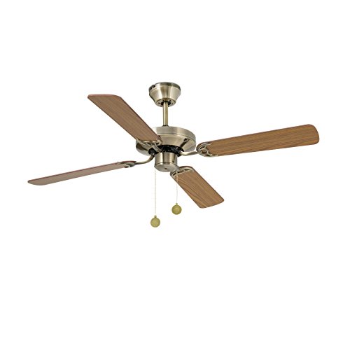 Faro Barcelona 33711 - YAKARTA Ventilador de techo sin luz ø121cm Oro Viejo 5 Palas