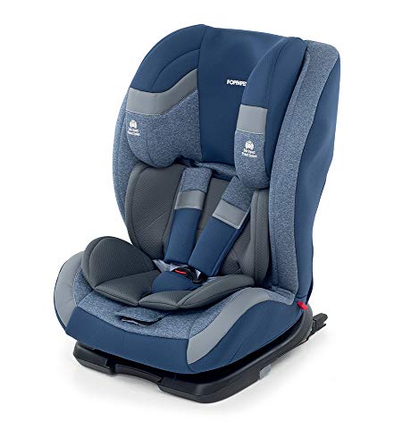 Foppapedretti Re-klino Fix Silla de coche Grupo 1-2-3 (9-36 Kg) Isofix, FIX SEGG.AUTO, Azul (sky)