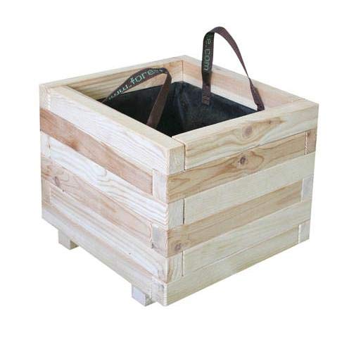 FOREST STYLE Jardinera BARDANE de Madera Seca 28 L