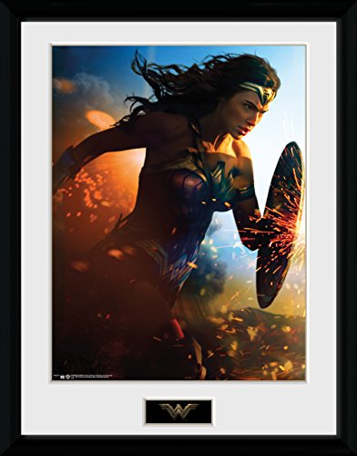 GB Eye LTD, Wonder Woman, Corriendo, Print Enmarcado 40 x 30 cm