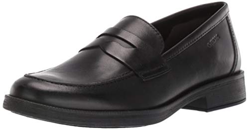 Geox J Agata D, Mocasines, Negro (Black), 35 EU