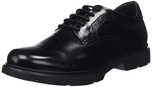 Geox U ARRALL A, Zapatos de Cordones Derby Hombre, (Black C9999), 41 EU