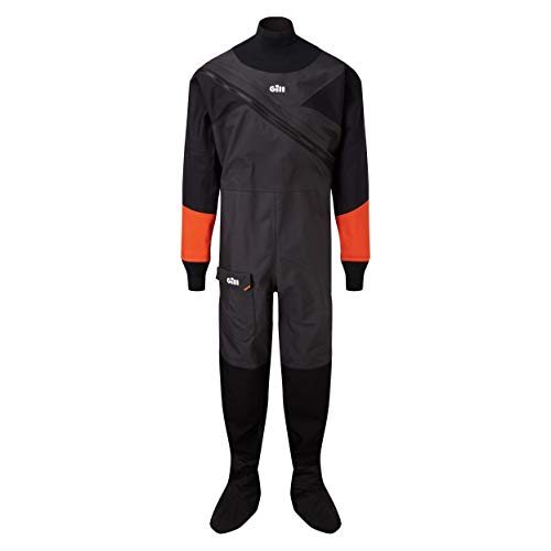 Gill Vela Ligera Drysuit Dry Traje Negro - Cómodo Los apoyos internos roción a Prueba de Agua - Unisex