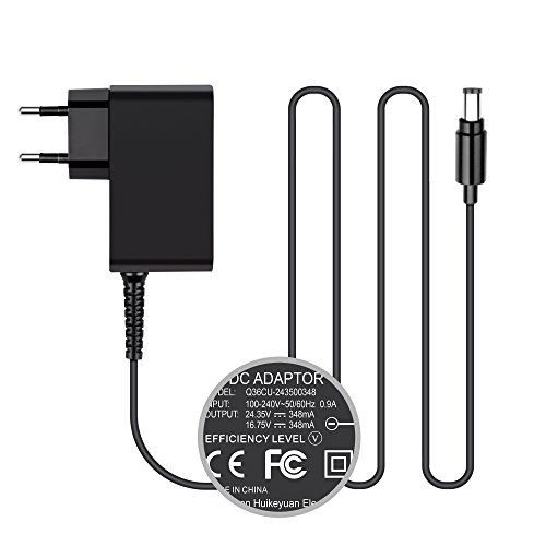 HKY 24.35V 16.75V 348mA Adaptador de Cargador para Dyson Exclusive DC30 DC31 DC34 DC45 DC45 DC56 DC57 Animalpro;Modelo Dyson Sec Salom:17530-02 SSW-1864US-A 1753002 SSW1864USA Clase 2 aspiradora