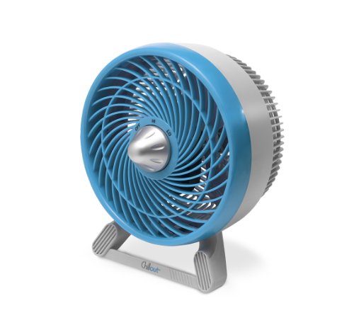 Honeywell GF601E Chillout-Ventilador Silencioso Portatil de Mesa, 31 W, Color Azul