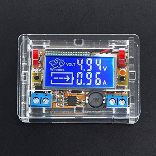 Ils - 3 Piezas DC-DC reducen el Módulo de Fuente de alimentació Ajustable con Pantalla LCD con el Caso de la Vivienda