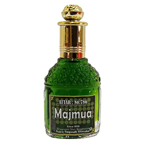 INDRA SUGANDH BHANDAR Attar para hombres y mujeres Nº 786 Majmua original árabe fragancia larga duración 25 ml Rollon Pack