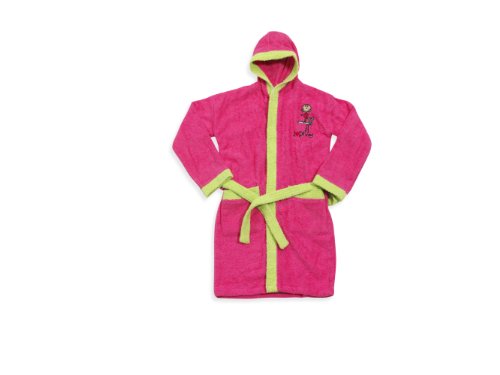 INTERBABY - Albornoz Infantil 100% Algodón T. 12-14 años, color rosa