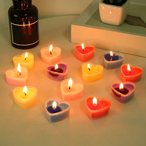 JIUYUE Blancas Sin Perfume Tealight Velas de parafina a Granel Prensado de Cera, for la decoración casera Tabla Piezas centrales de Las Fiestas de cumpleaños Vela de Tealight Velas (Color : C)