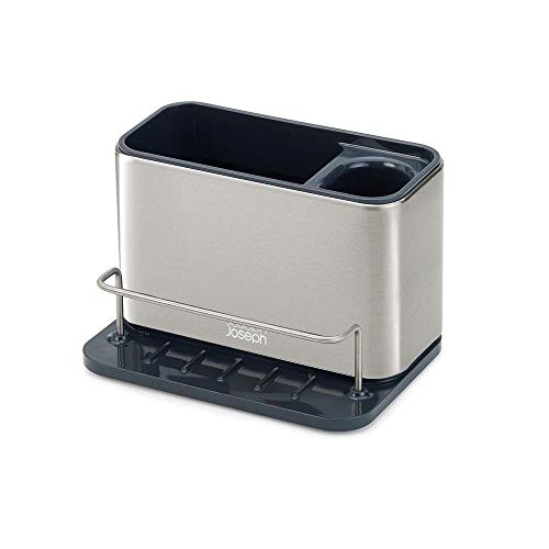 Joseph Joseph Surface Organizador para Fregadero, Acero Inoxidable, Plata, 18x12.8x12.5 cm