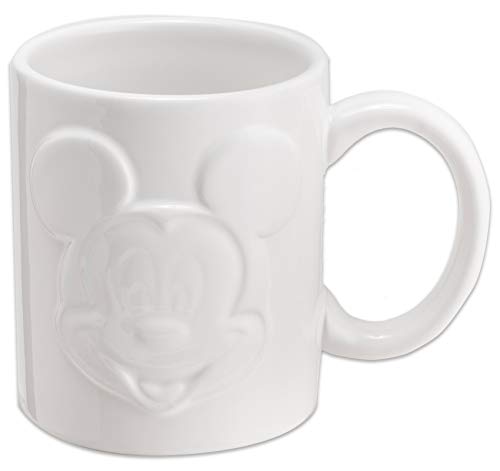 Joy Toy 62140 Mickey Mouse - Taza de desayuno (320 ml), color blanco
