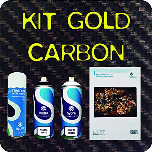 kit carbono gold hidroimpresion activador water transfer printing hidroimpresion hidrografia hydrographics 400 ml