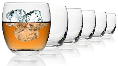 Krosno Vasos Copas de whisky | Juego de 6 | 300 ML | Colección Epicure | Perfecto para el hogar, restaurantes y fiestas | Lavaplatos y caja fuerte de microondas