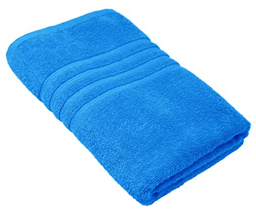 Lashuma toalla de baño de 100% algodón, toalla de ducha azul capri, London toalla 70x140 cm monocroma