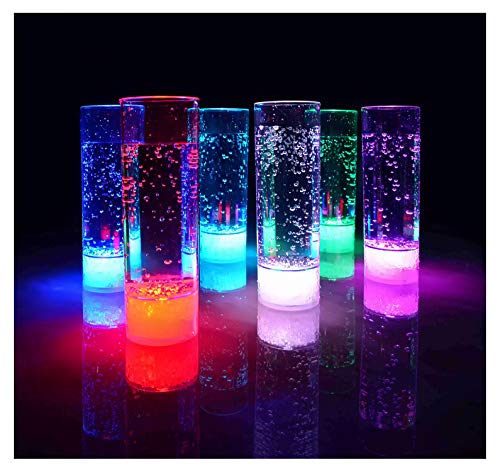 LED Vaso para Longdrinks, tragos Largos | Fiesta de cumpleaños, Bodas Vaso de plastico Iluminado de la Marca PRECORN