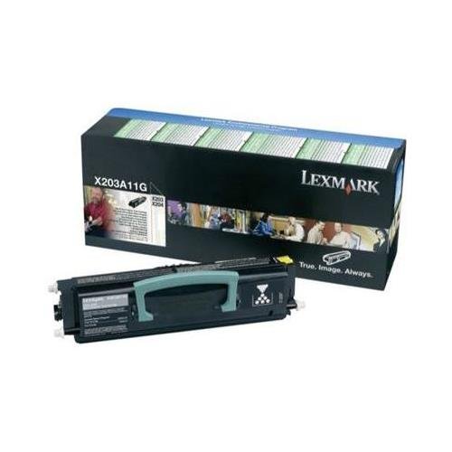 Lexmark X203A11G - Tóner OEM X203 X204 del programa de devolución (2500 rendimiento)