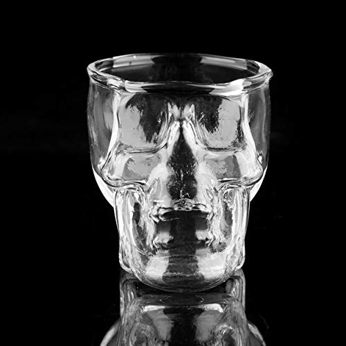 Lodenlli Cráneo Transparente Vaso de chupito para Vodka Whisky Vino Cerveza Vajilla para el hogar Taza de la Novedad Taza de Vino Taza de Regalo