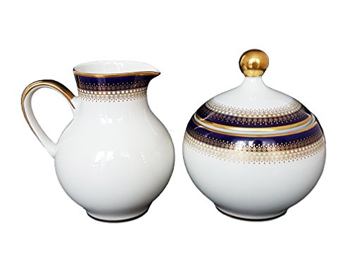 Mitterteich Estanque Bavaria Porcelana Leche y azúcar Set 2 piezas