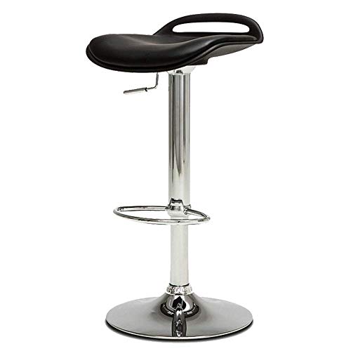 MJY Sillas de elevación Minimalista moderno Inicio Taburete de bar Taburete de bar Taburete alto Silla Silla j/Negro