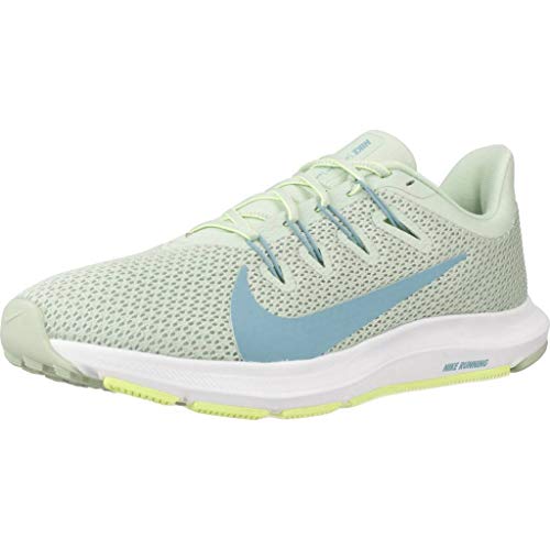 Nike Quest 2, Running Shoe Womens, Escarcha Pistacho/Cerulean/Voltio Ligero, 38 EU