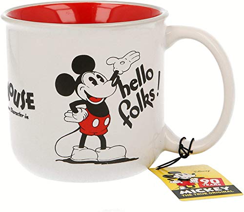 OTRA 3125; Taza de cerámica Desayuno Disney Mickey Mouse; Capacidad 400 ml; Producto Apto para microondas y lavavajillas