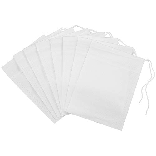 OUNONA Bolsita de te de filtro Bolsita de té de las hojas bolsas de filtro de papel 100pcs 70 * 100mm