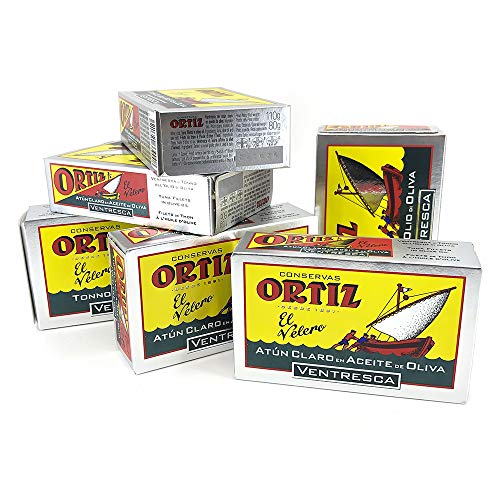 Pack 6 Latas Conservas de Ventresca de Atún Ortiz 110gr