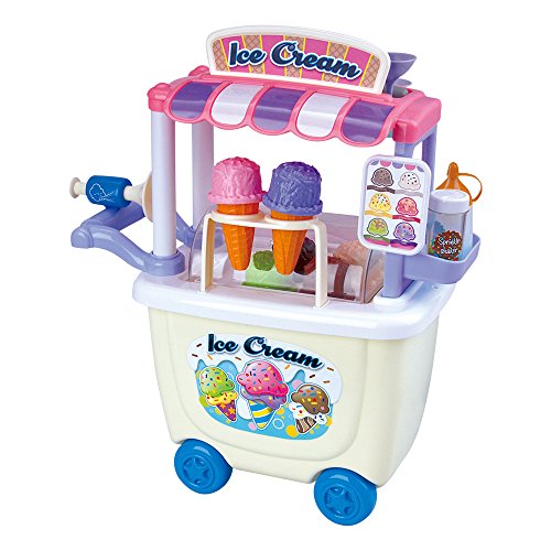 Playgo - Carrito de helados gourmet - 28 piezas (ColorBaby 44589)