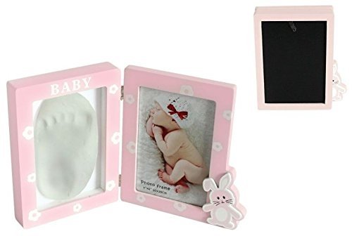Portafotos Huellas Baby Girl - Álbum, Marco, Porta fotos Huellas Recién Nacidos, Bebés Niños