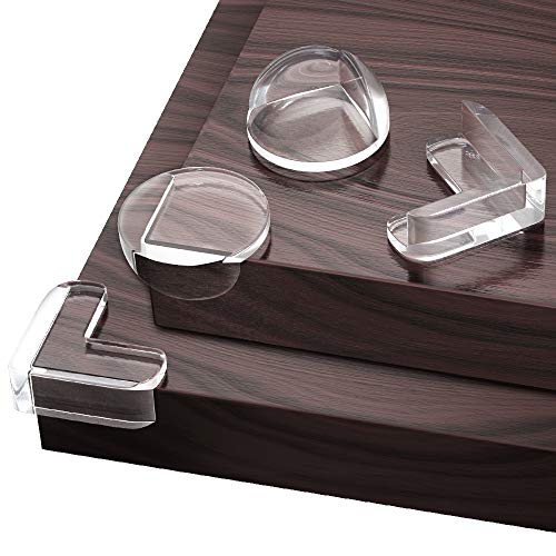 Protector Esquina Bebé,Peakally 12PCS Protectores Cantos Mesa Proteccion Bebé Seguridad Anti-colisión Muebles Cubre Esquinas para Bebé,niños,casa - Transparente