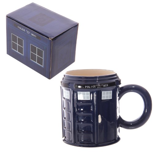 Puckator - Taza de cermica con Forma de Cabina telefnica de Dr Who